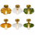 Lotus leaf / pleated umbrella-shaped glass ceiling light
