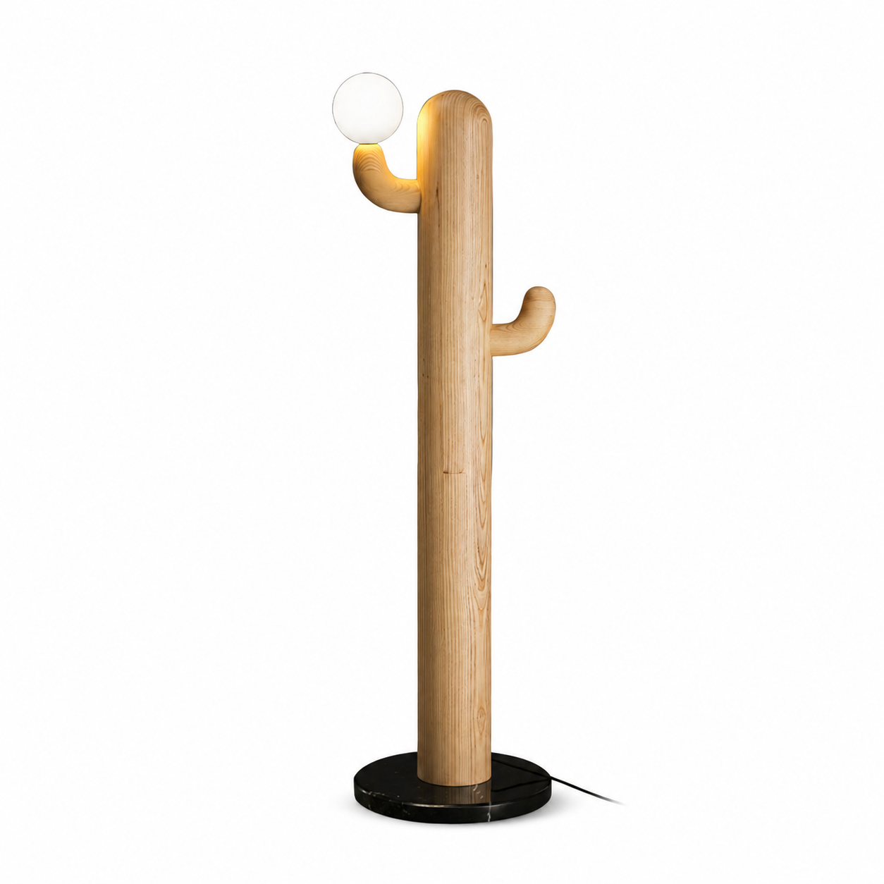 LAMPHAHA Cactus Wood Floor Lamp