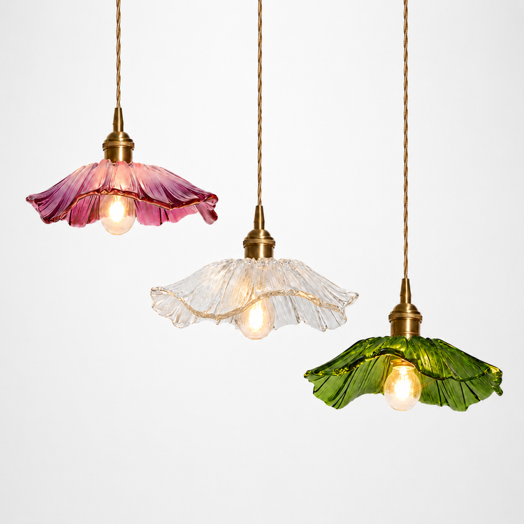 Flower Glass Pendant Light