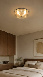 Rill Halo clear glass flush-mount ceiling light hero