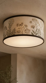 Botanical Drum Ceiling Light, front hero