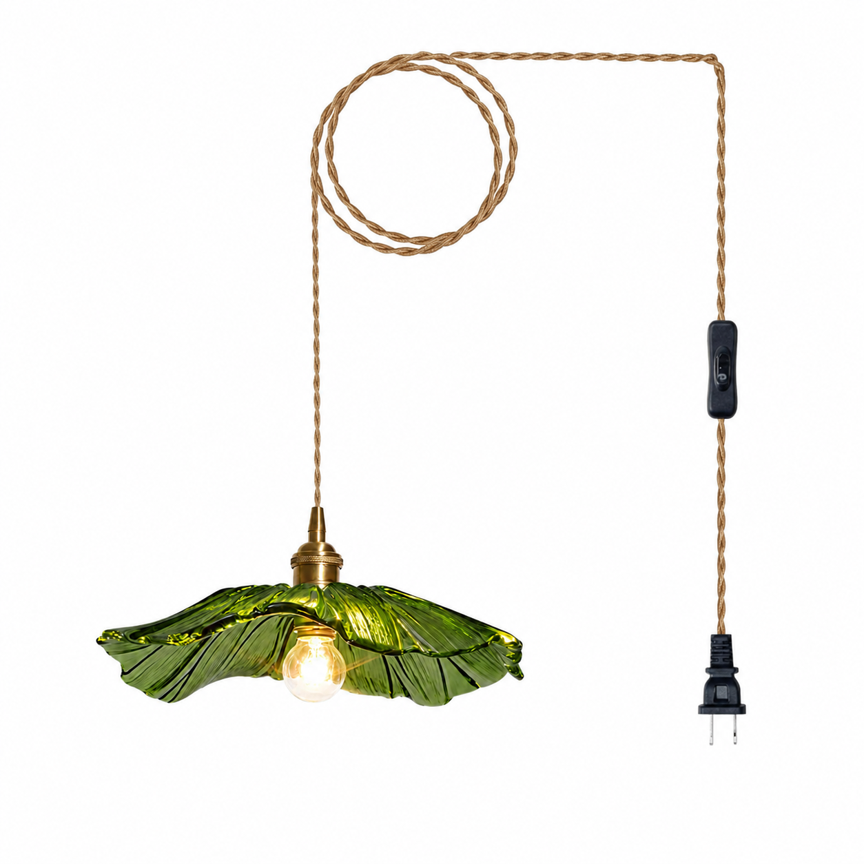 LAMPHAHA Flower Glass Pendant Light