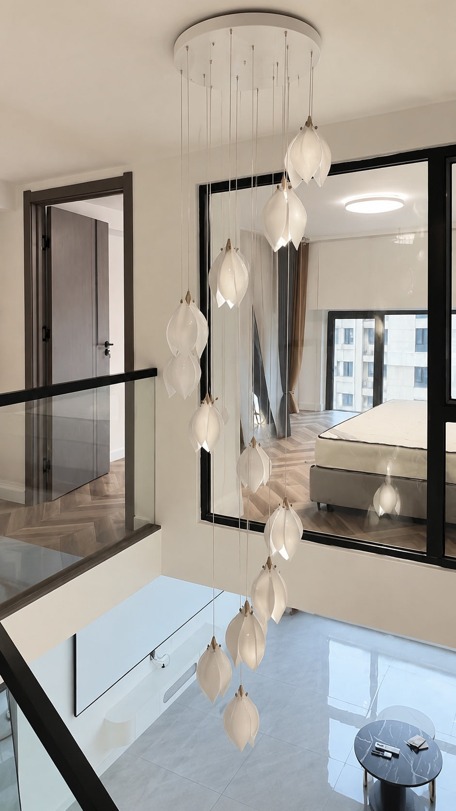 Magnolia Cascade suspension and structure