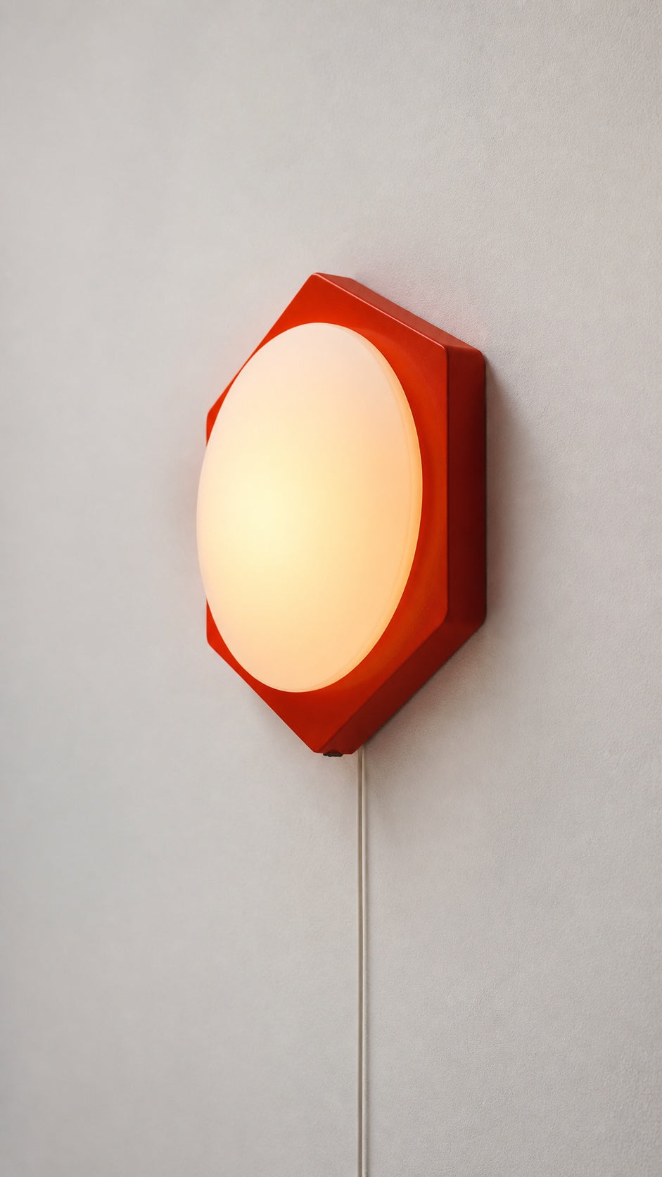 Hexa Halo Wall Light shallow body depth