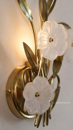 Frosted petal glass