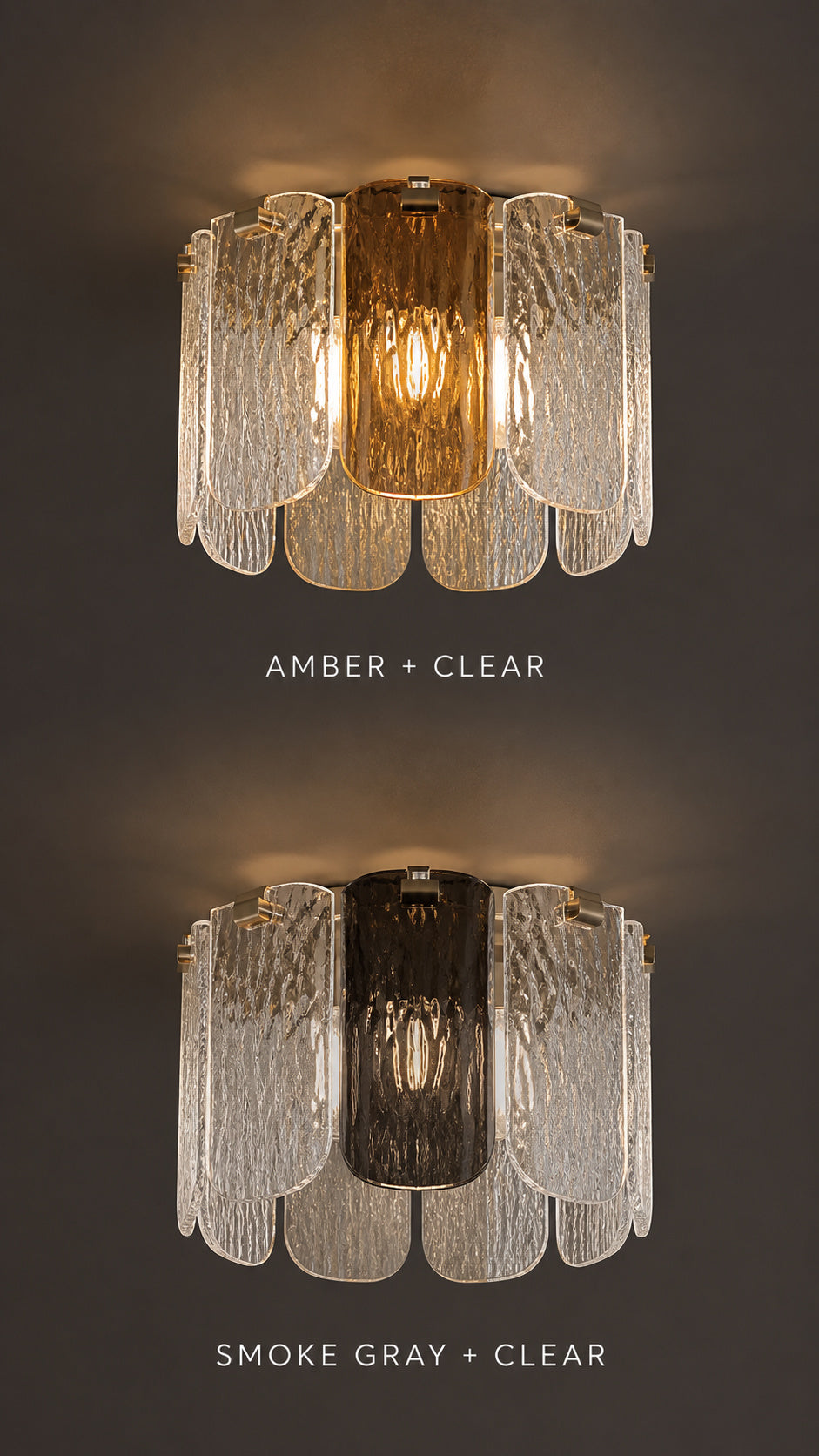 Tidal Petal Amber Clear and Smoke Gray Clear variants