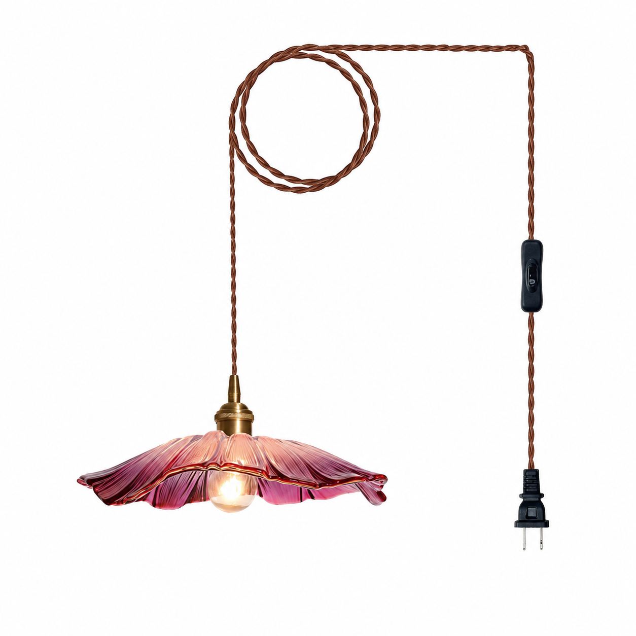 LAMPHAHA Flower Glass Pendant Light