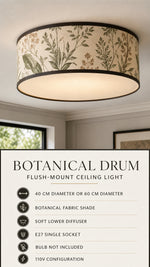 Botanical Drum Ceiling Light product specifications