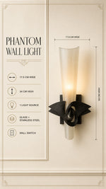 Phantom Wall Light, verified dimensions and materials