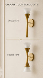 Single Head and Double Head wall sconce configurations