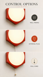 Hexa Halo Wall Light control options