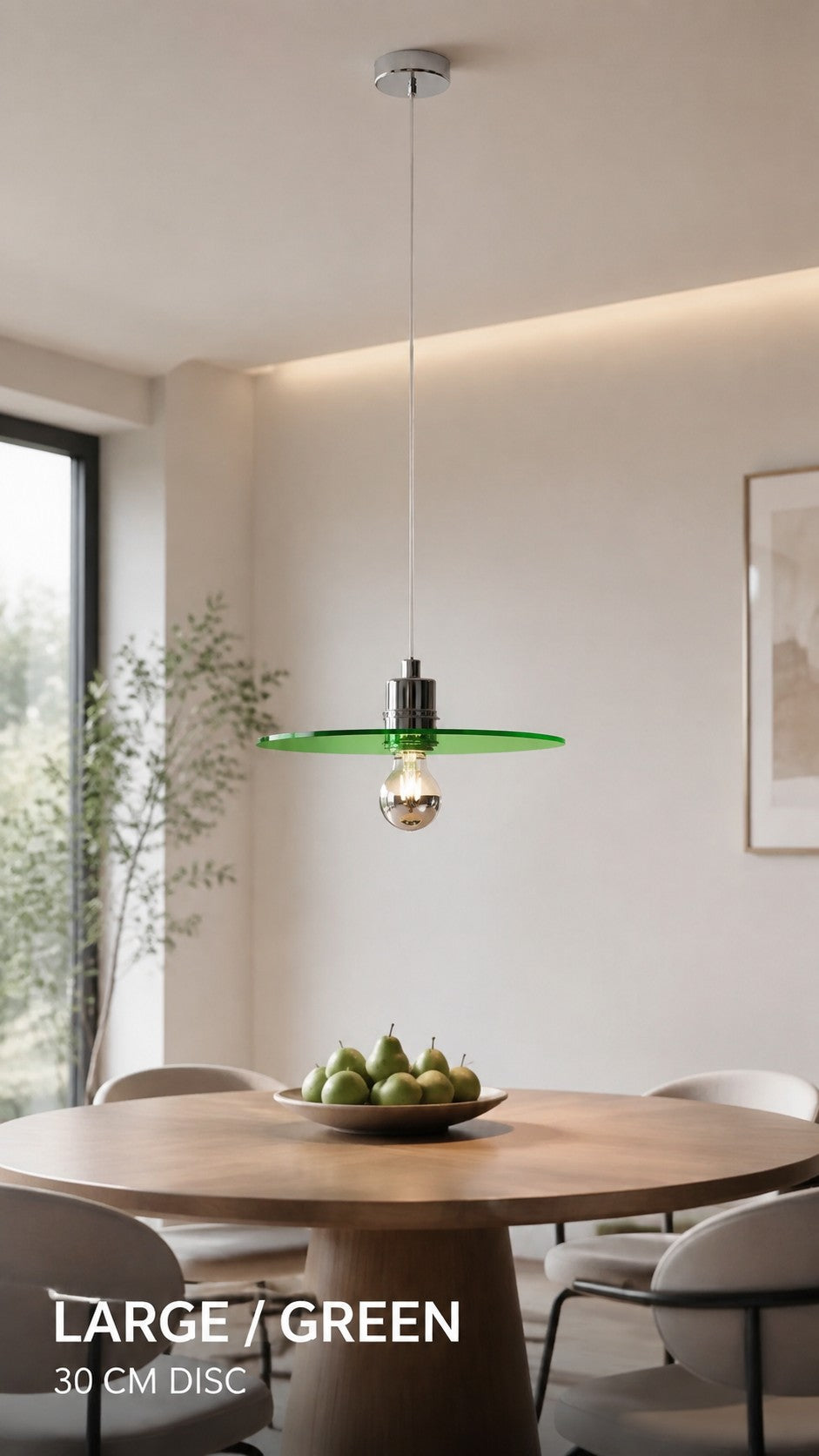 Large green pendant