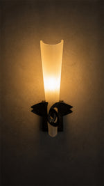 Phantom Wall Light, warm light through frosted glass