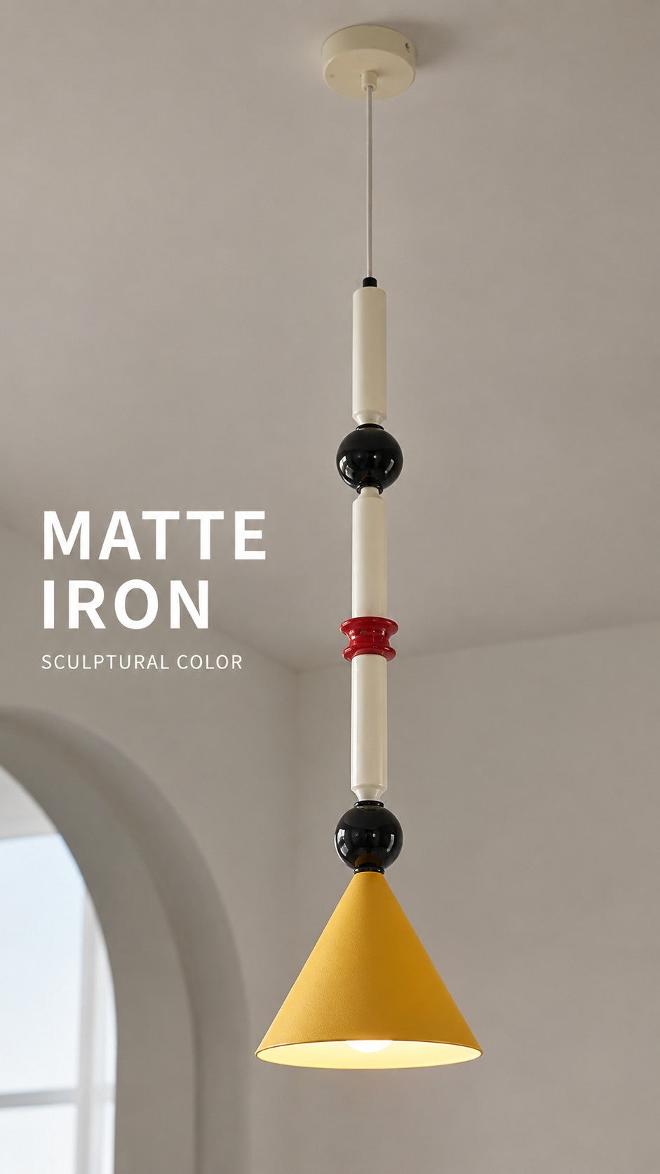 Matte iron detail