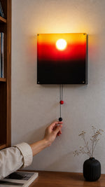 Dusk Orbit wall light pull cord interaction