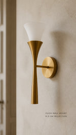 Fleur Nocturne flush wall mount and 14.5 cm projection