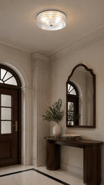 Rill Halo in an Art Deco entryway