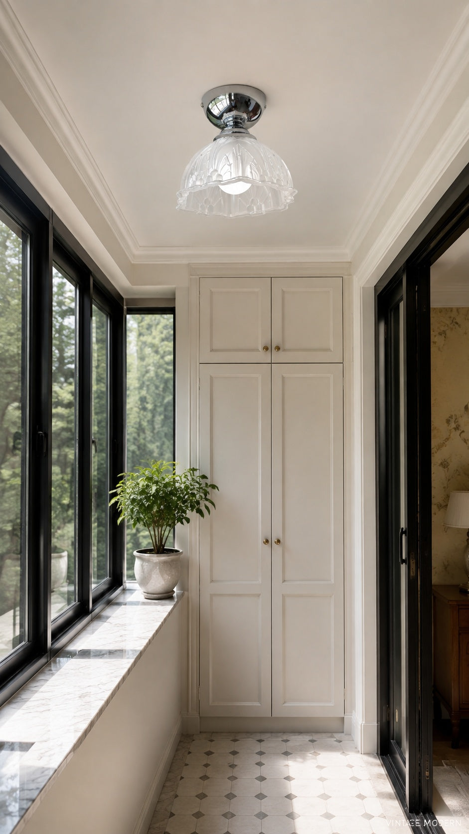 Ceiling canopy and twin rods
