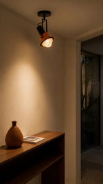 Warm-light atmosphere in an entryway