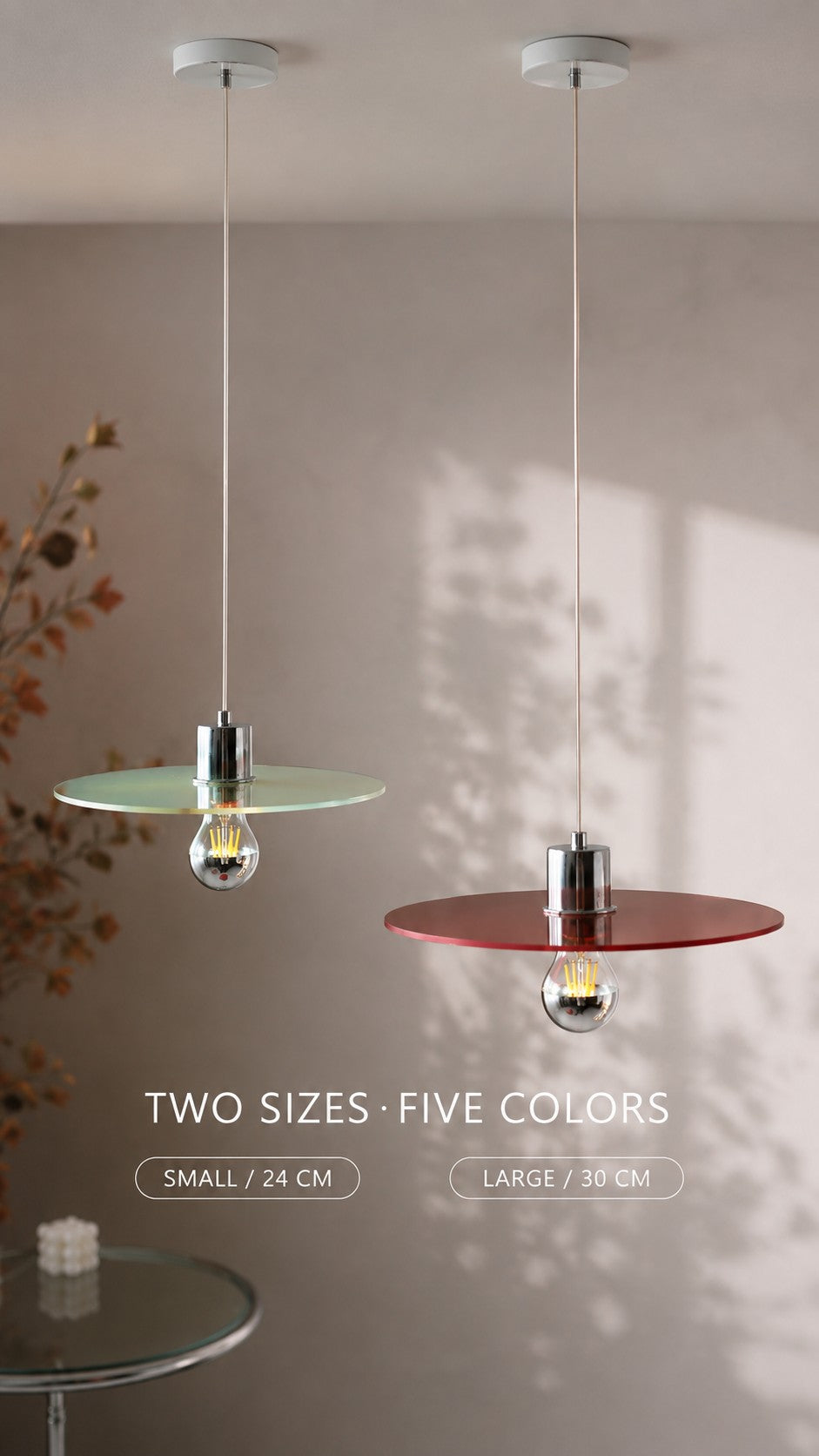 Two sizes five colors
