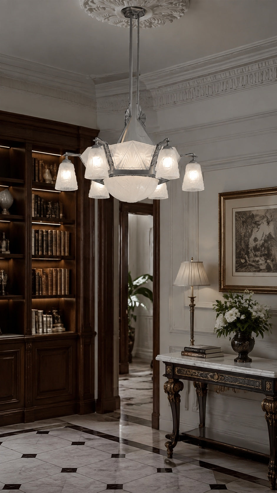 Crestline in a refined library