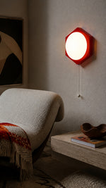 Hexa Halo Wall Light reading nook