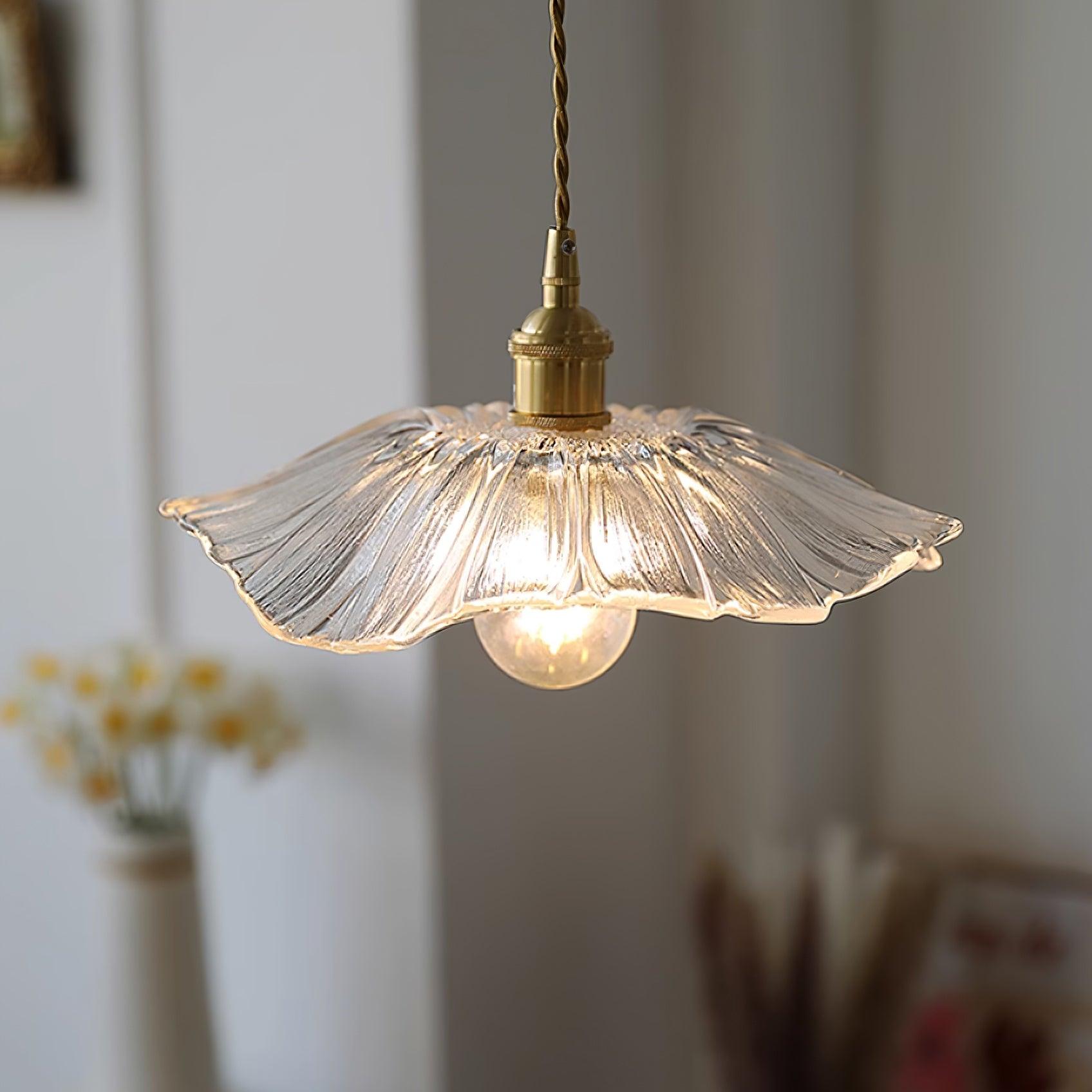 LAMPHAHA Flower Glass Pendant Lamp