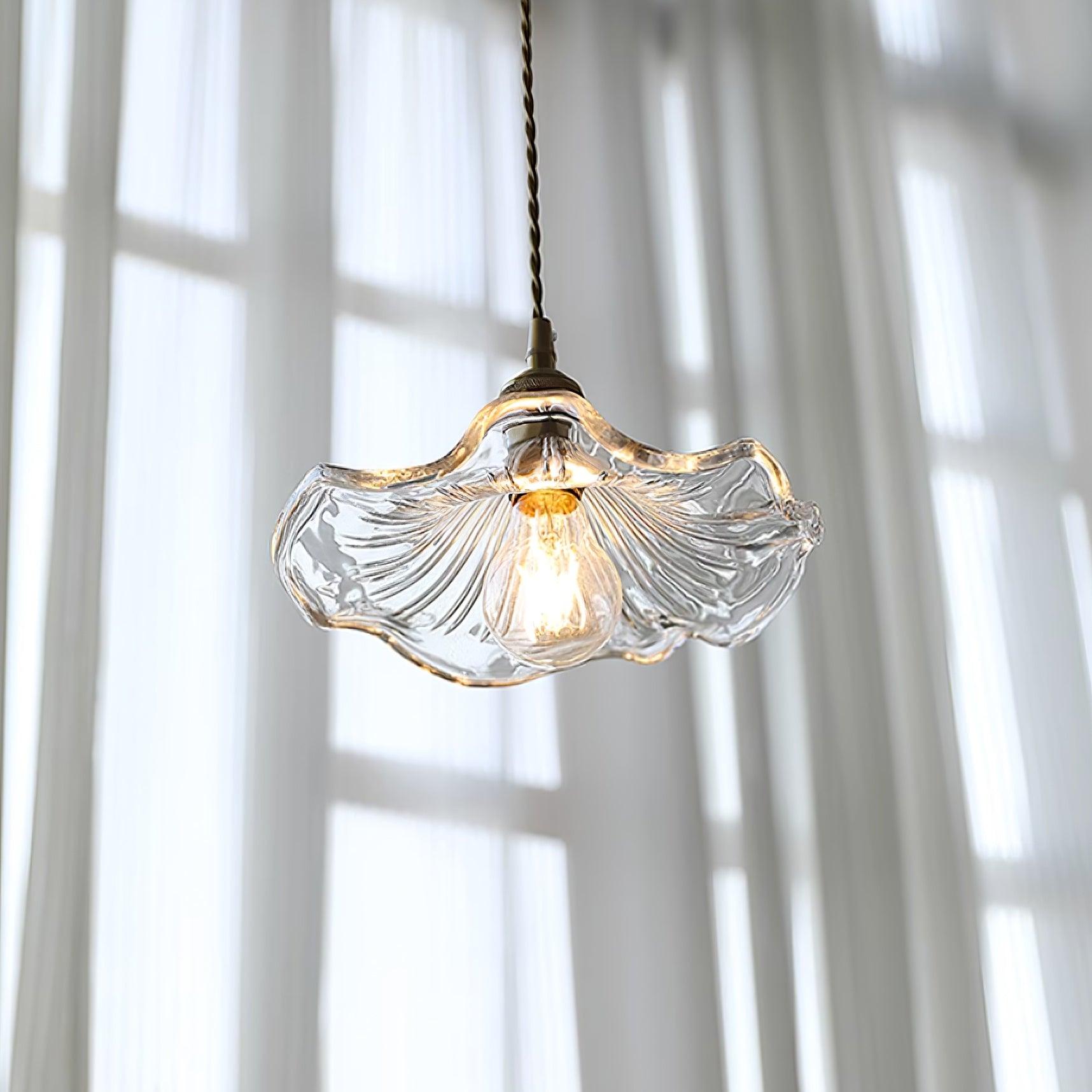 LAMPHAHA Flower Glass Pendant Lamp