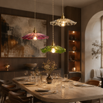 LAMPHAHA Flower Glass Pendant Light
