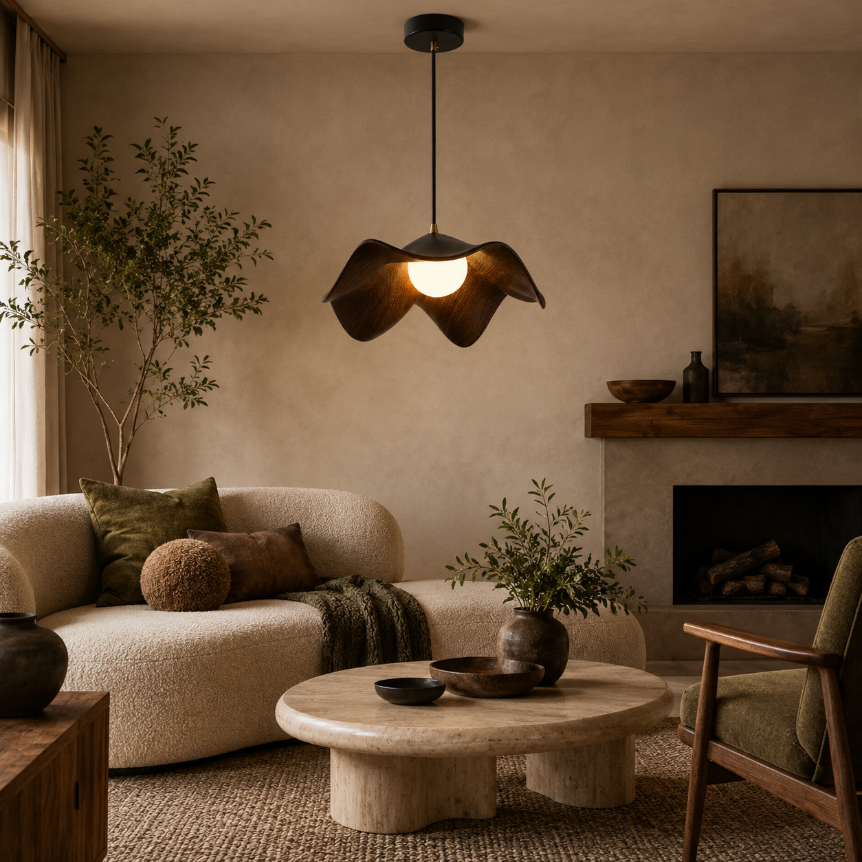 Lotus Leaf Pendant Light