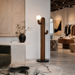 LAMPHAHA Cactus Wood Floor Lamp