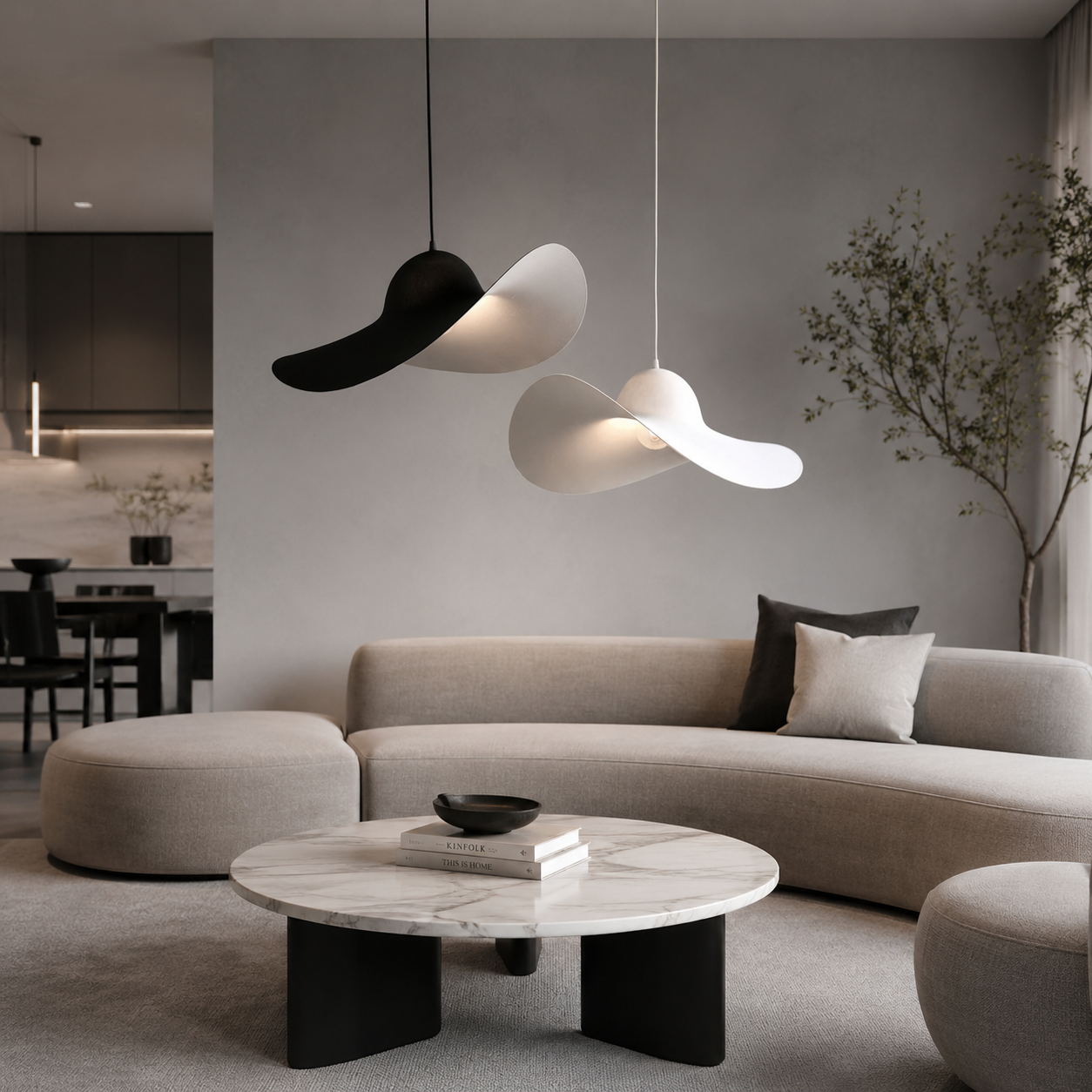 LAMPHAHA Hat Pendant Light