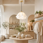 Petal-Shaped Pendant Light