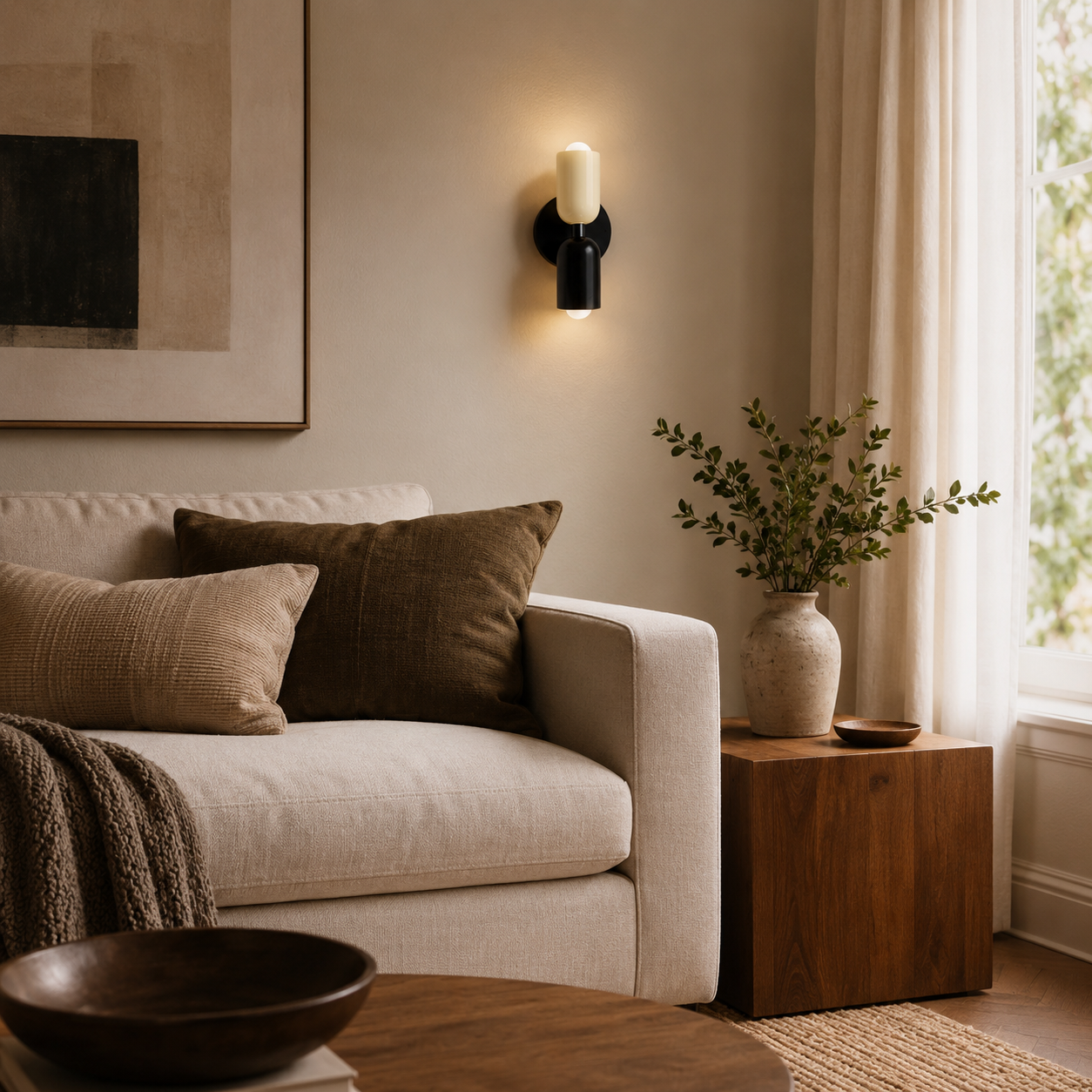 LAMPHAHA Double-Light Wall Lamp