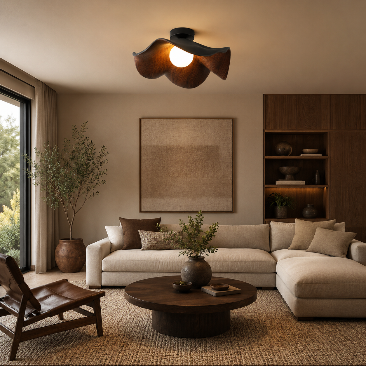 Lotus Leaf Ceiling Light