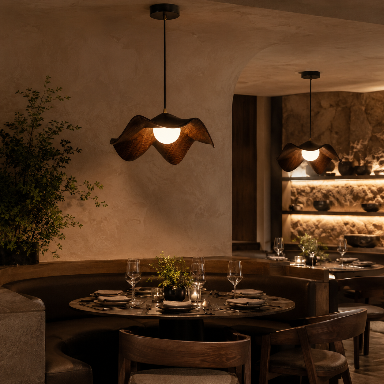 Lotus Leaf Pendant Light