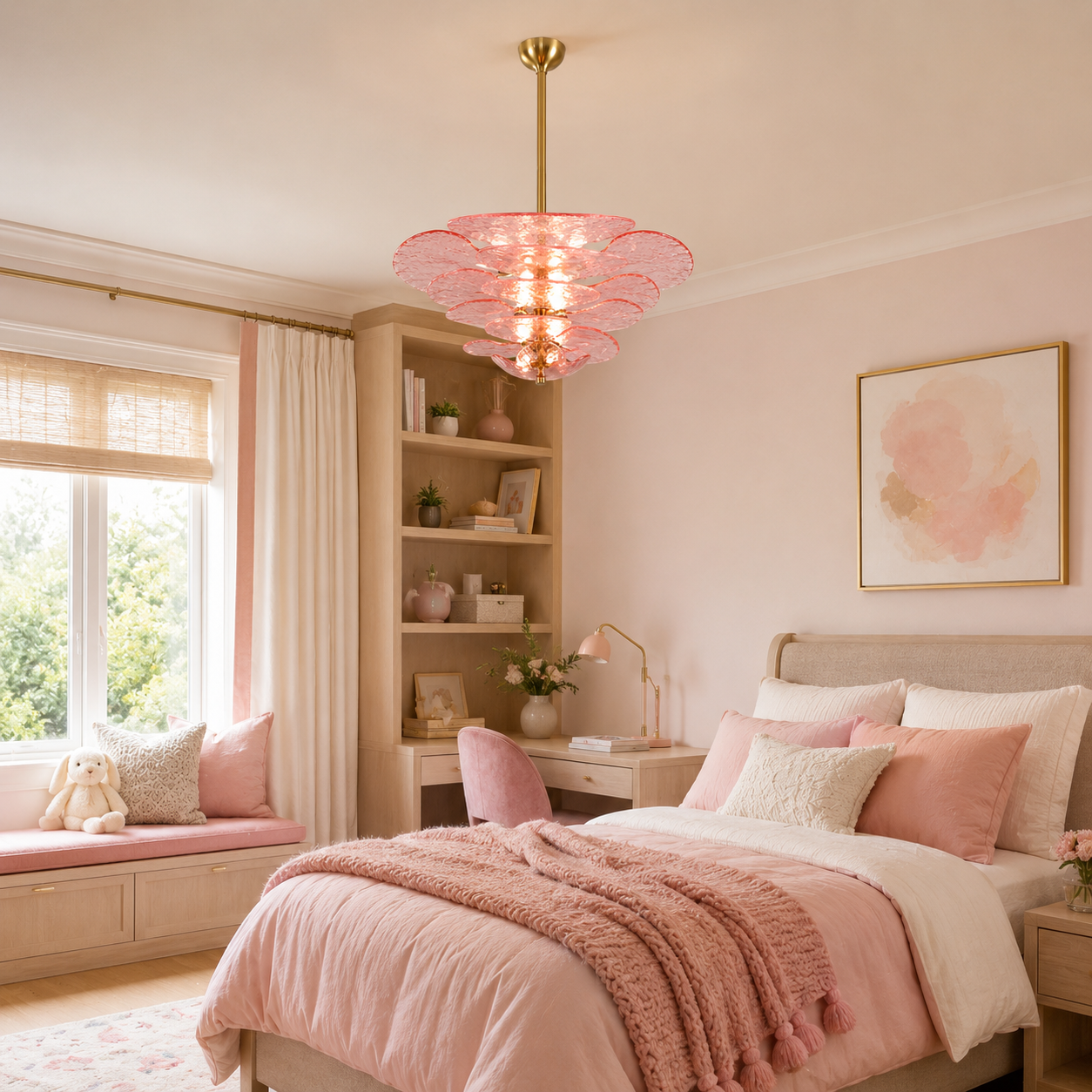 LAMPHAHA Petals Glass Chandelier