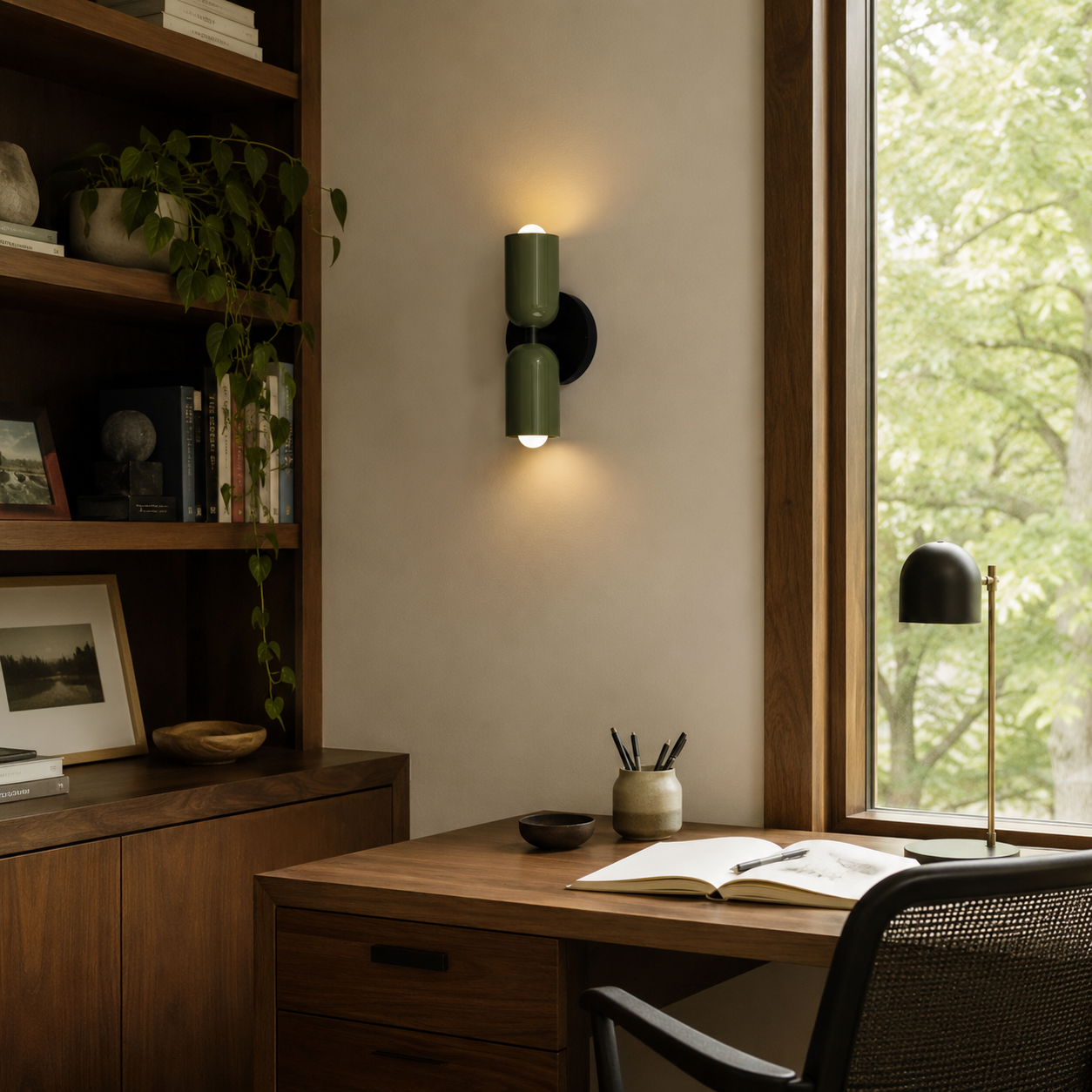 LAMPHAHA Double-Light Wall Lamp