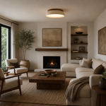 Travertine Ceiling Light