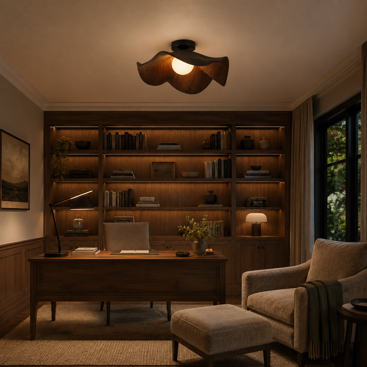 Lotus Leaf Ceiling Light