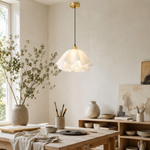 Petal-Shaped Pendant Light