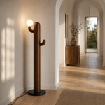 LAMPHAHA Cactus Wood Floor Lamp
