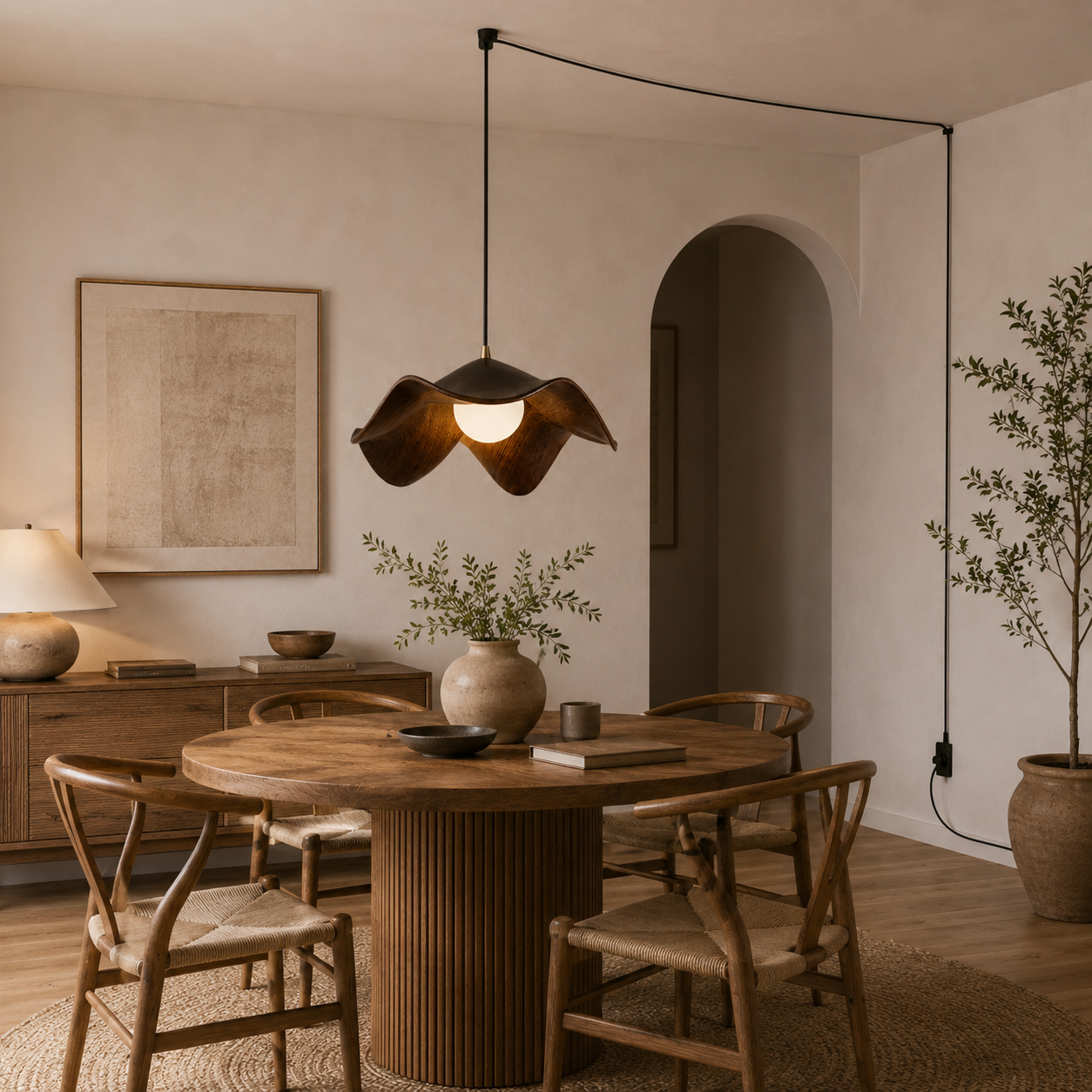 Lotus Leaf Pendant Light