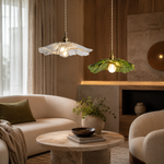 LAMPHAHA Flower Glass Pendant Light