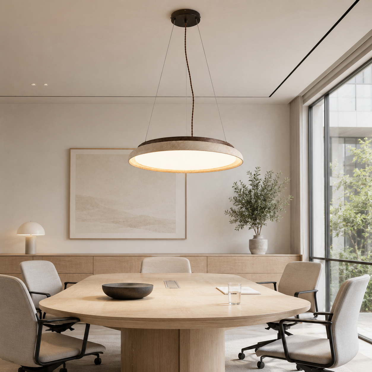 Travertine Pendant Light
