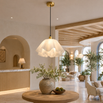 Petal-Shaped Pendant Light