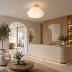 Petal-Shaped Ceiling Light