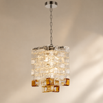 Murano Sugar Cube Glass Pendant Light