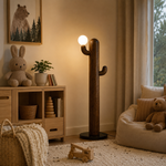 LAMPHAHA Cactus Wood Floor Lamp