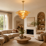 LAMPHAHA Petals Glass Chandelier